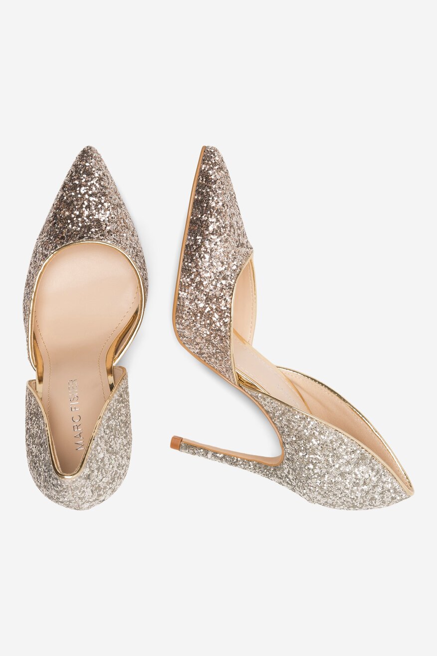 Czółenka MARC FISHER F-CHRISTAY GOL01 Złoty