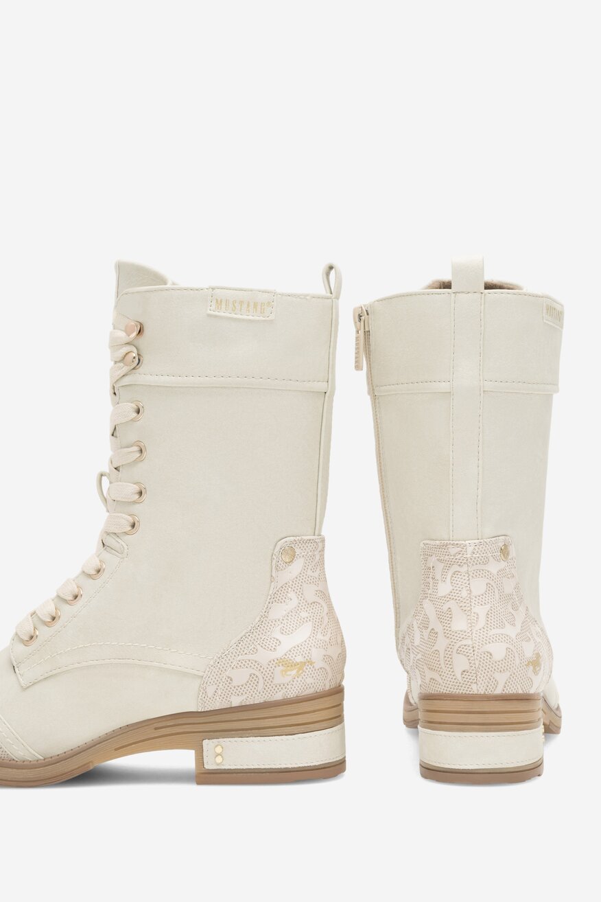 Trzewiki Mustang 1293-510 Biały