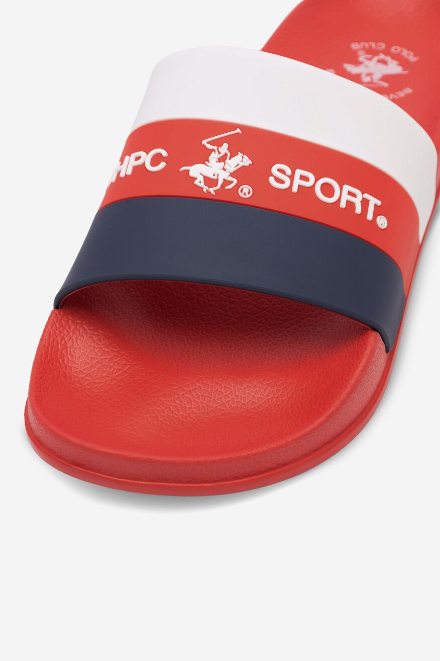 Klapki basenowe Beverly Hills Polo Club MP-CA23054-1C Czerwony