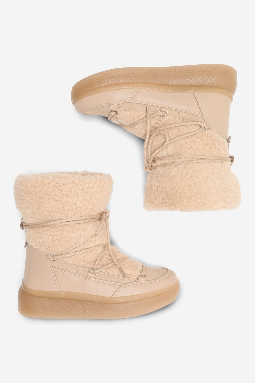 Botki DeeZee MARCELE N10399 Beżowy