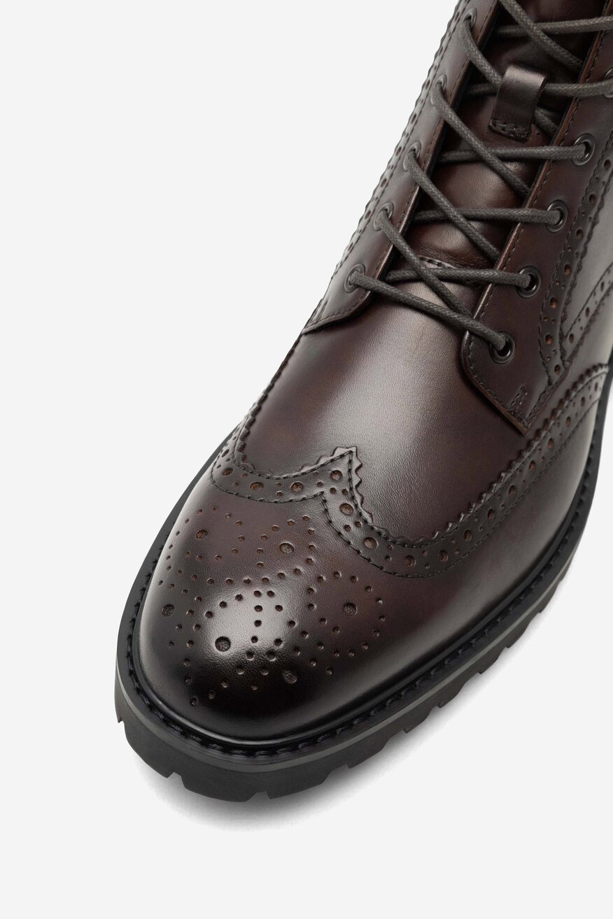 Trzewiki Gino Rossi UBERTO-01 123AM Brązowy