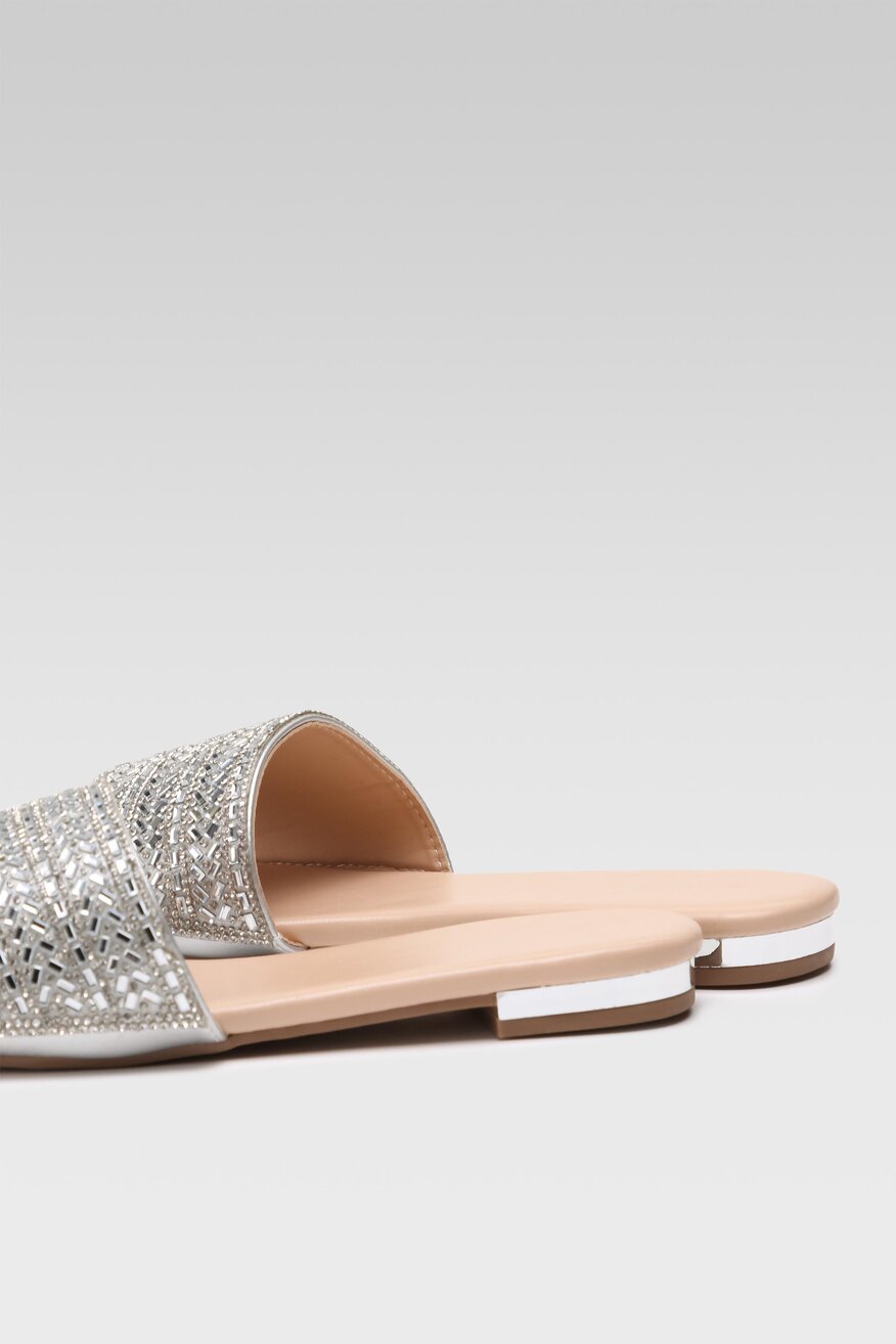 Klapki DeeZee EXPRESS YOURSELF HBXJ2205133 Srebrny