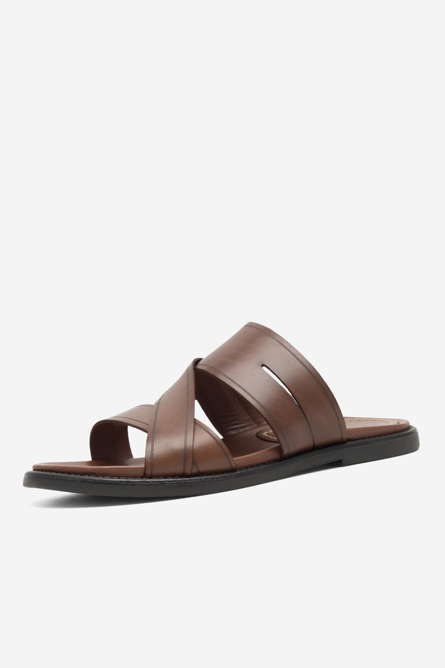 Klapki Gino Rossi MARCELLO-01 MB Brązowy