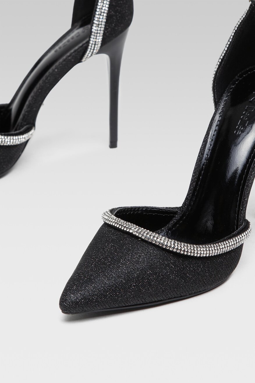 Czółenka DeeZee LAAB4503-A2 Czarny