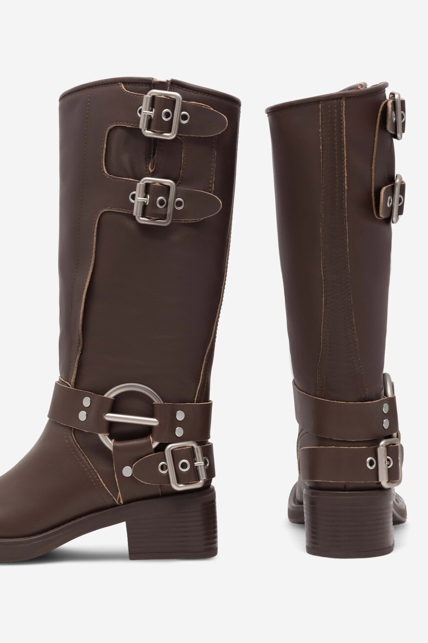 Kozaki Badura MANGUALDE-V1272-515 Brązowy