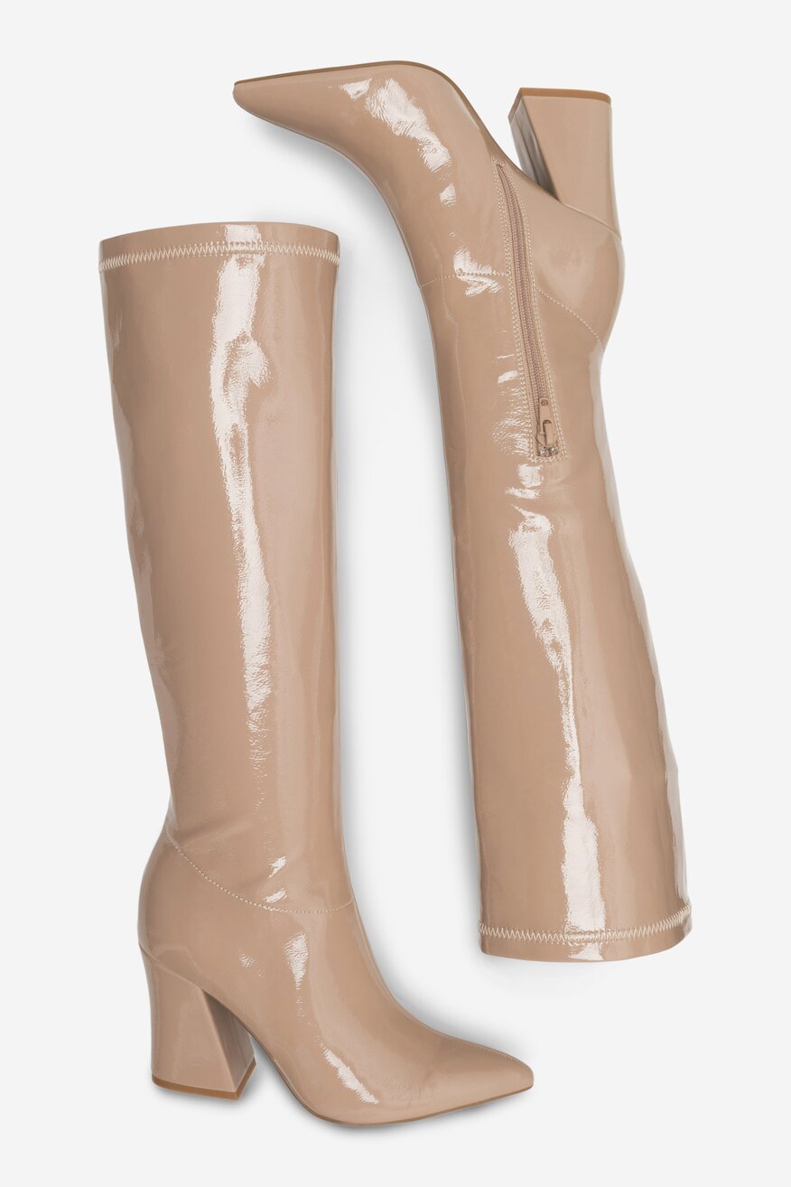 Kozaki NINE WEST SHARLEEZ 13196H Beżowy