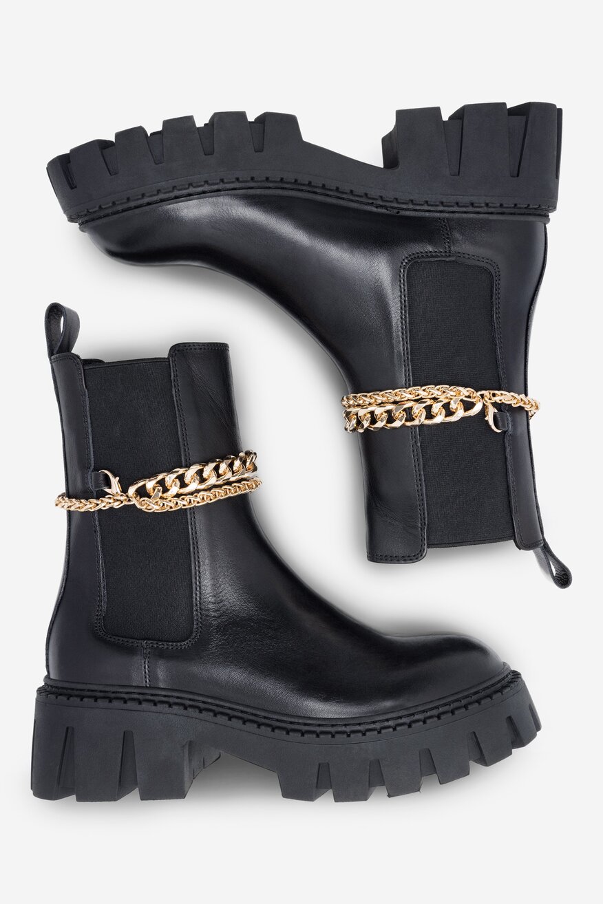 Botki EVA MINGE GANDRA-8320-01-3 Czarny