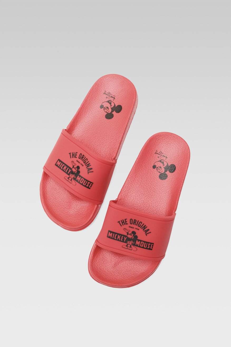 Klapki basenowe DISNEY 100 SS23-865612 Czerwony