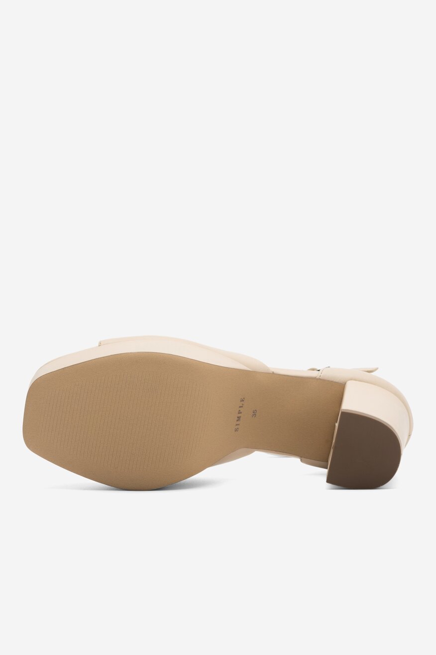 Sandały SIMPLE MURCIA-109610 Beżowy