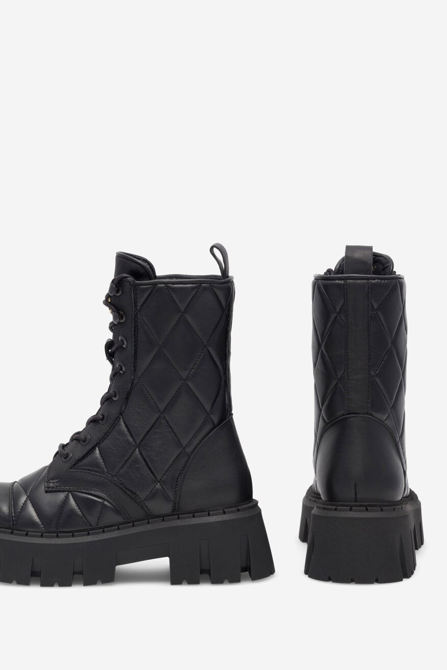 Trzewiki EVA MINGE LAGOS-23FW601 Czarny