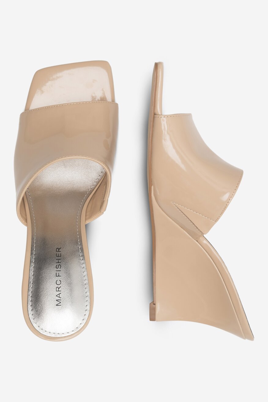 Klapki MARC FISHER F-ROLLO LNA01 Beżowy jasny