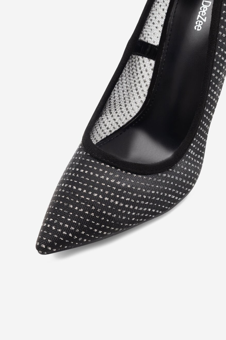 Czółenka DeeZee JENNIFER KL-HT92831-78 Czarny