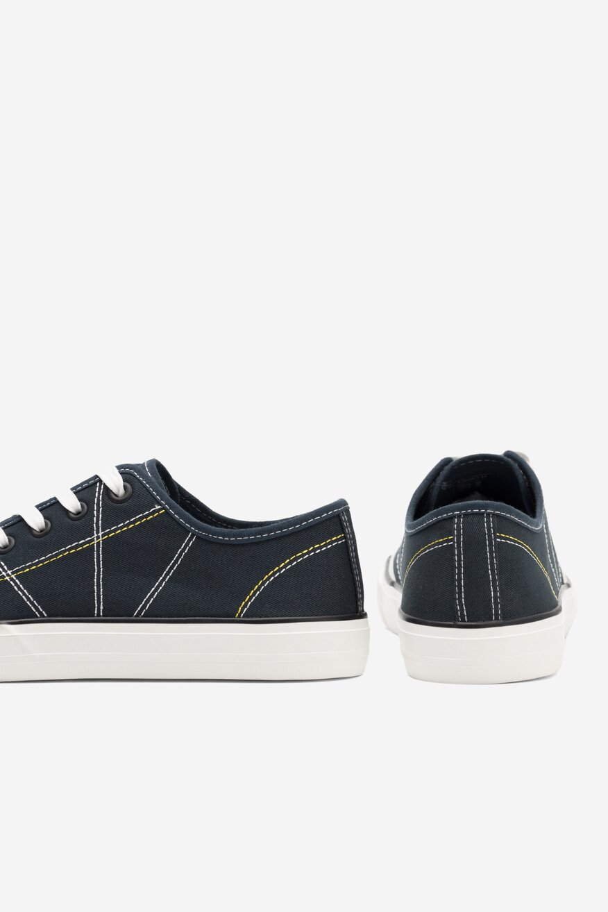 Trampki Lanetti S23V013A-1 Granatowy