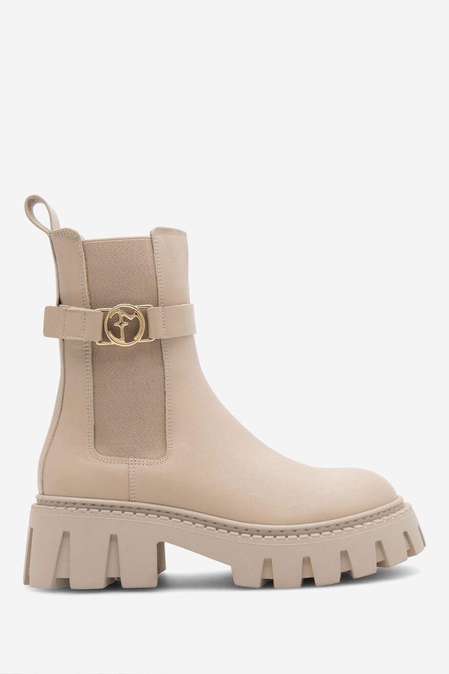 Botki EVA MINGE GANDRA-8325 Beżowy