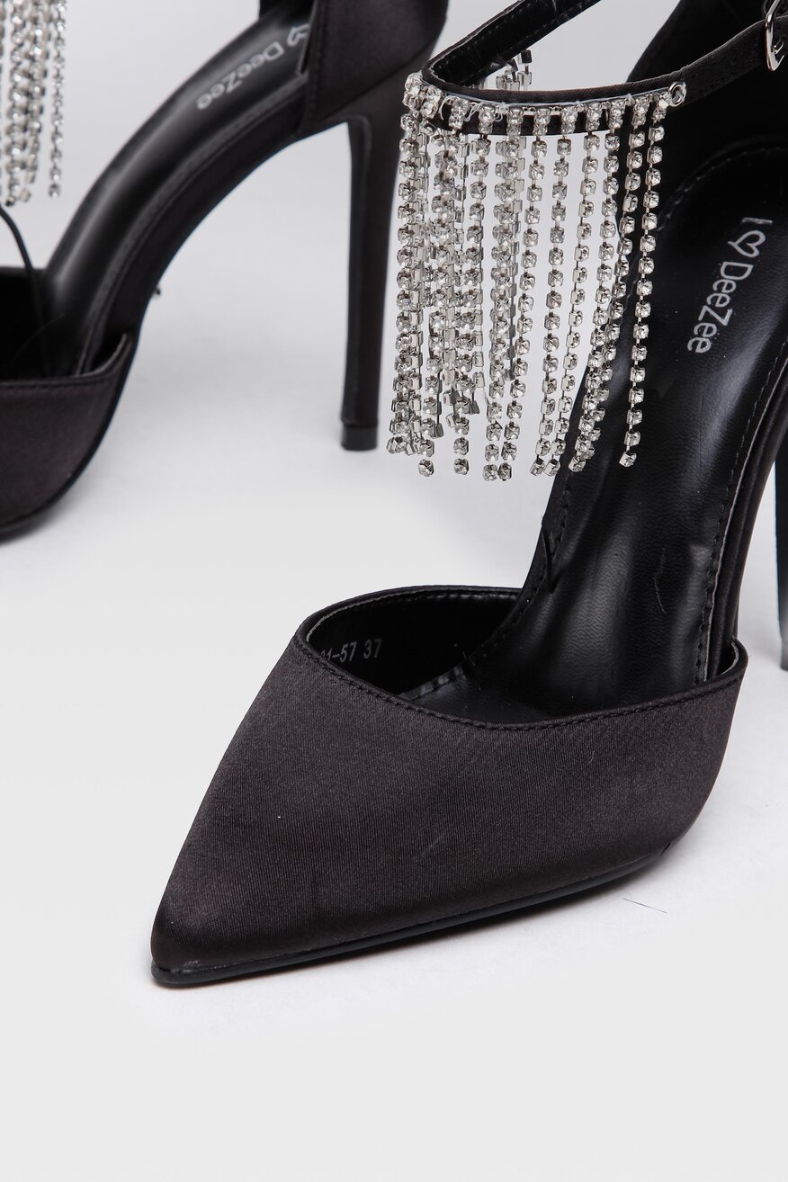 Czółenka DeeZee KL-HT92831-57 Czarny