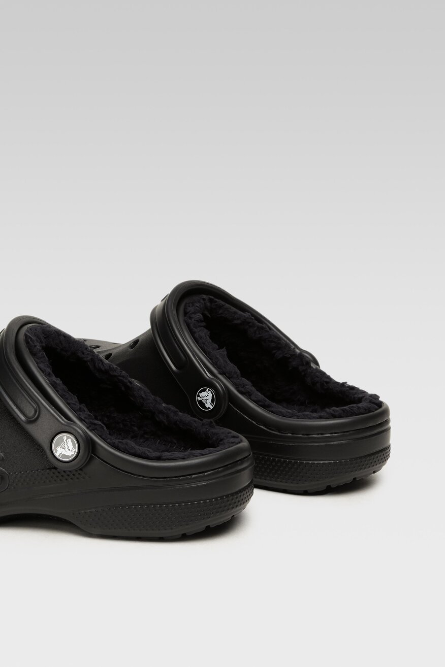 Klapki basenowe Crocs BAYA LINED CLOG 205969-060 W Czarny