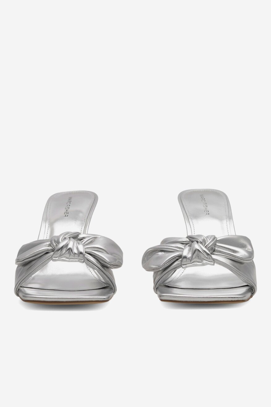 Klapki MARC FISHER F-DEMAR SILSY Srebrny