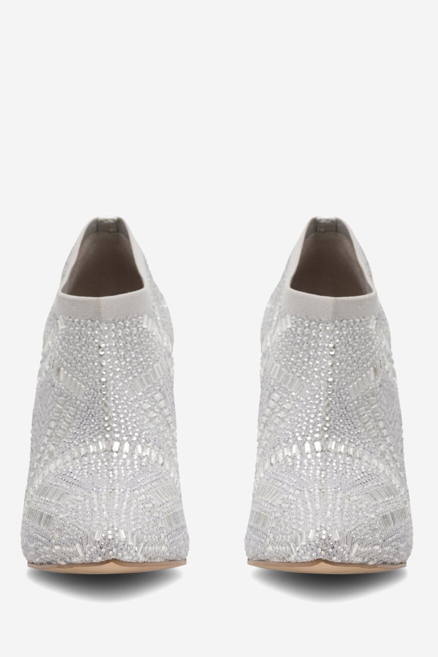 Botki NINE WEST MAJDY FF-1717 Srebrny