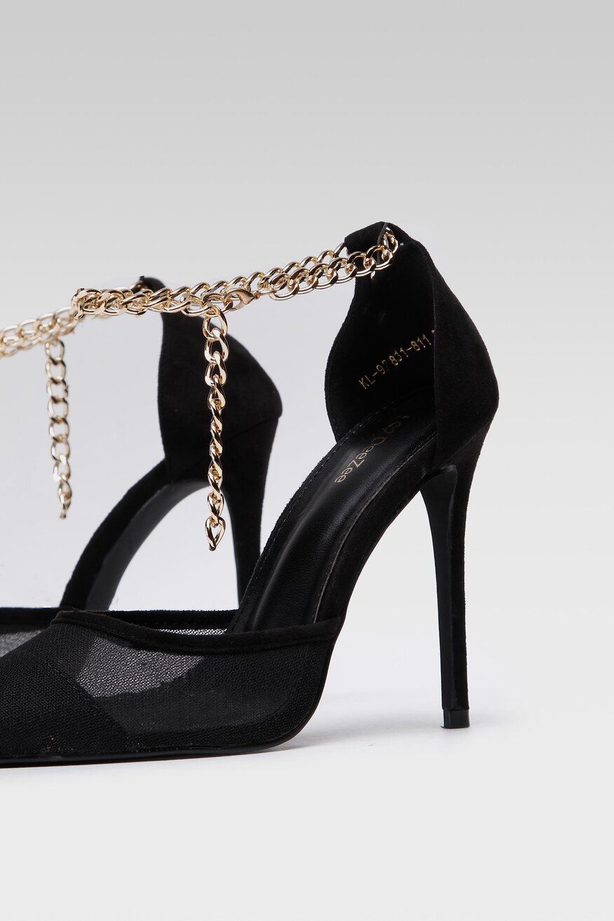 Czółenka DeeZee KL-92831-811 Czarny