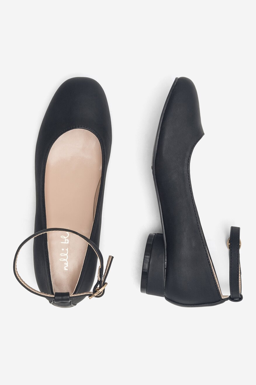 Baleriny Nelli Blu CS22223-01 Czarny