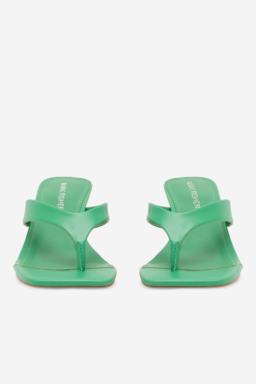 Klapki MARC FISHER F-HUNT DGN01 Zielony ciemny