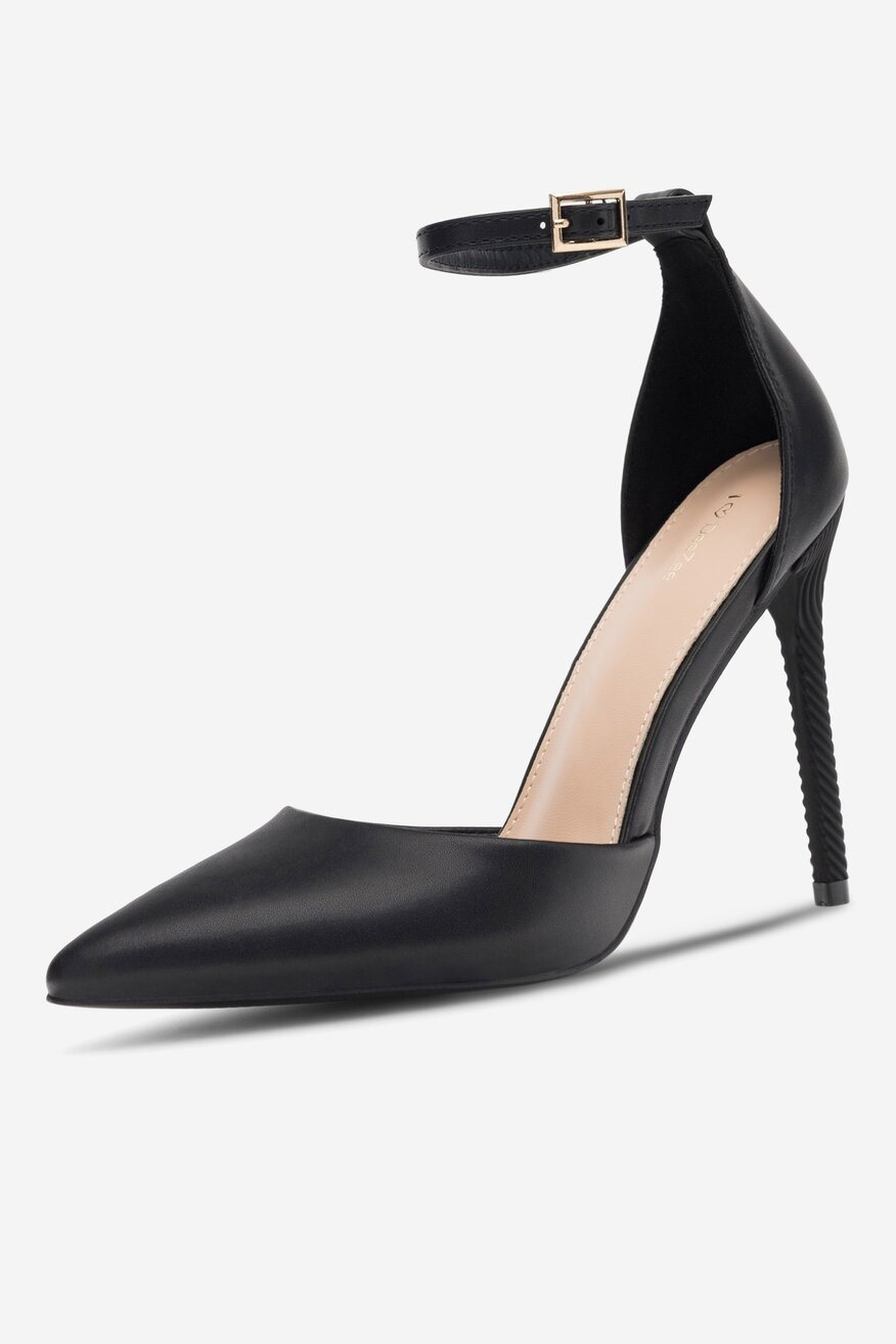 Czółenka DeeZee ODILE KL-HT6307-1 Czarny