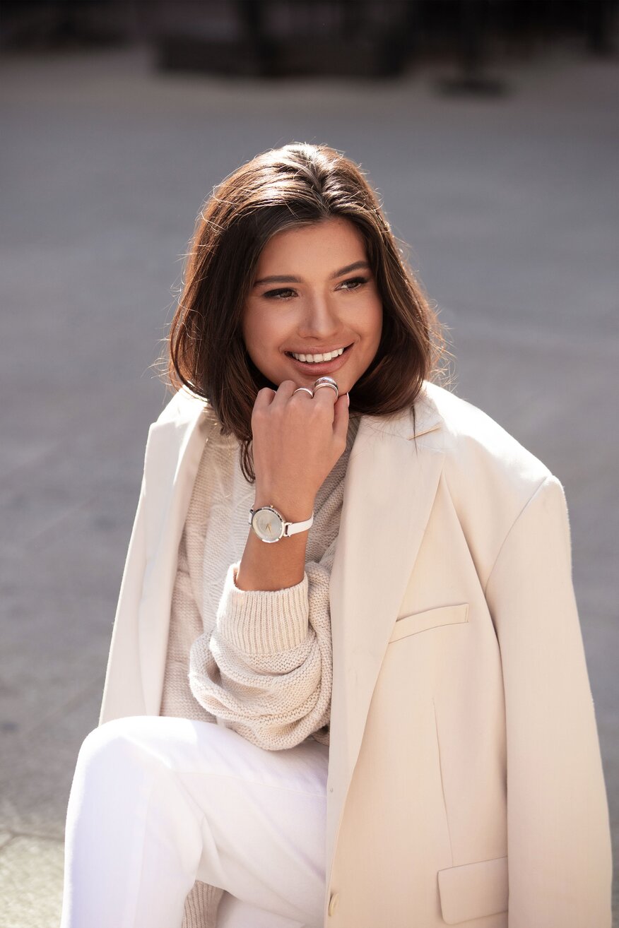 Zegarek DeeZee DZ GIFT SET 03W WHITE Biały