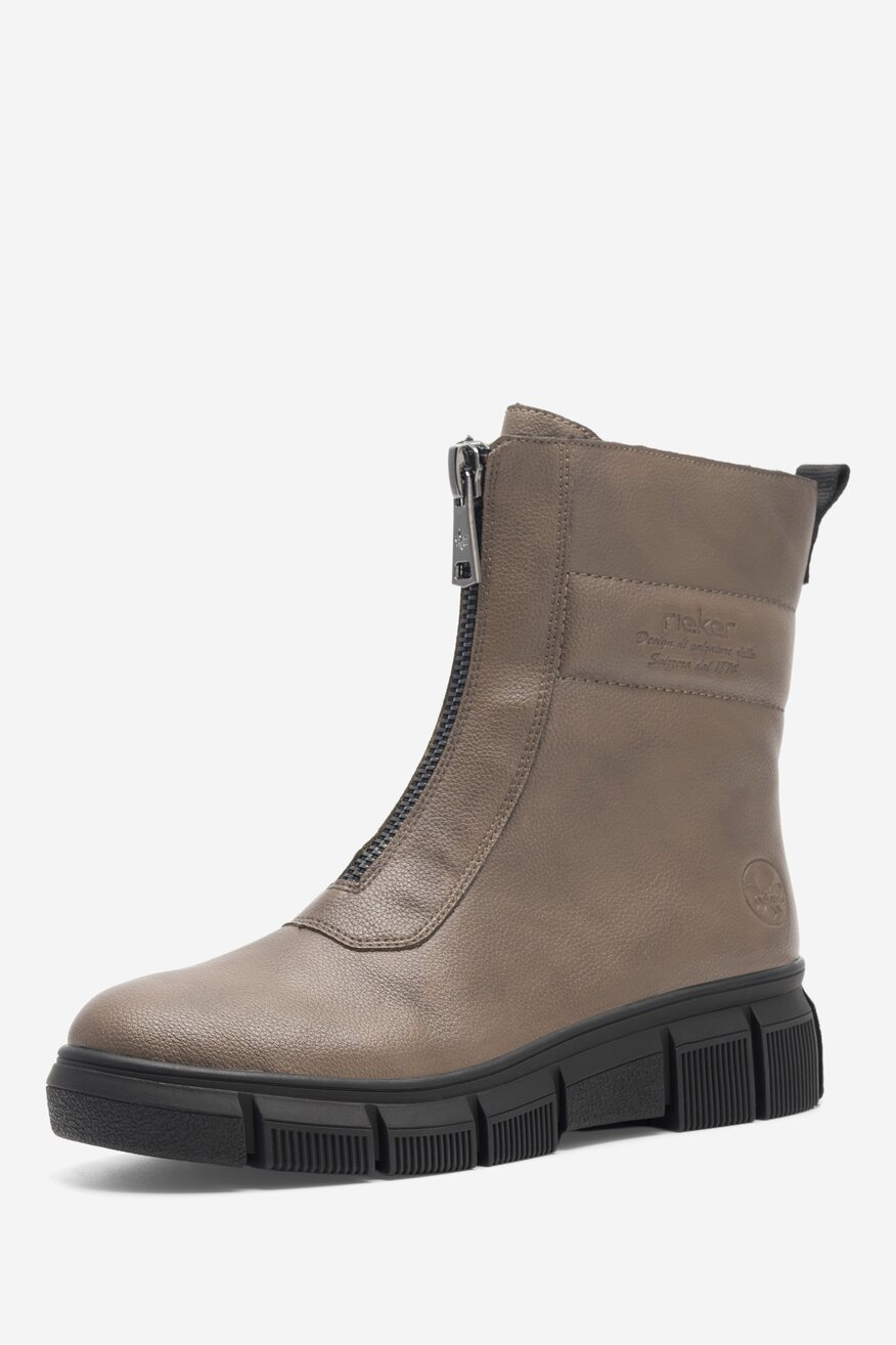Botki Rieker X3452-24 Beżowy ciemny