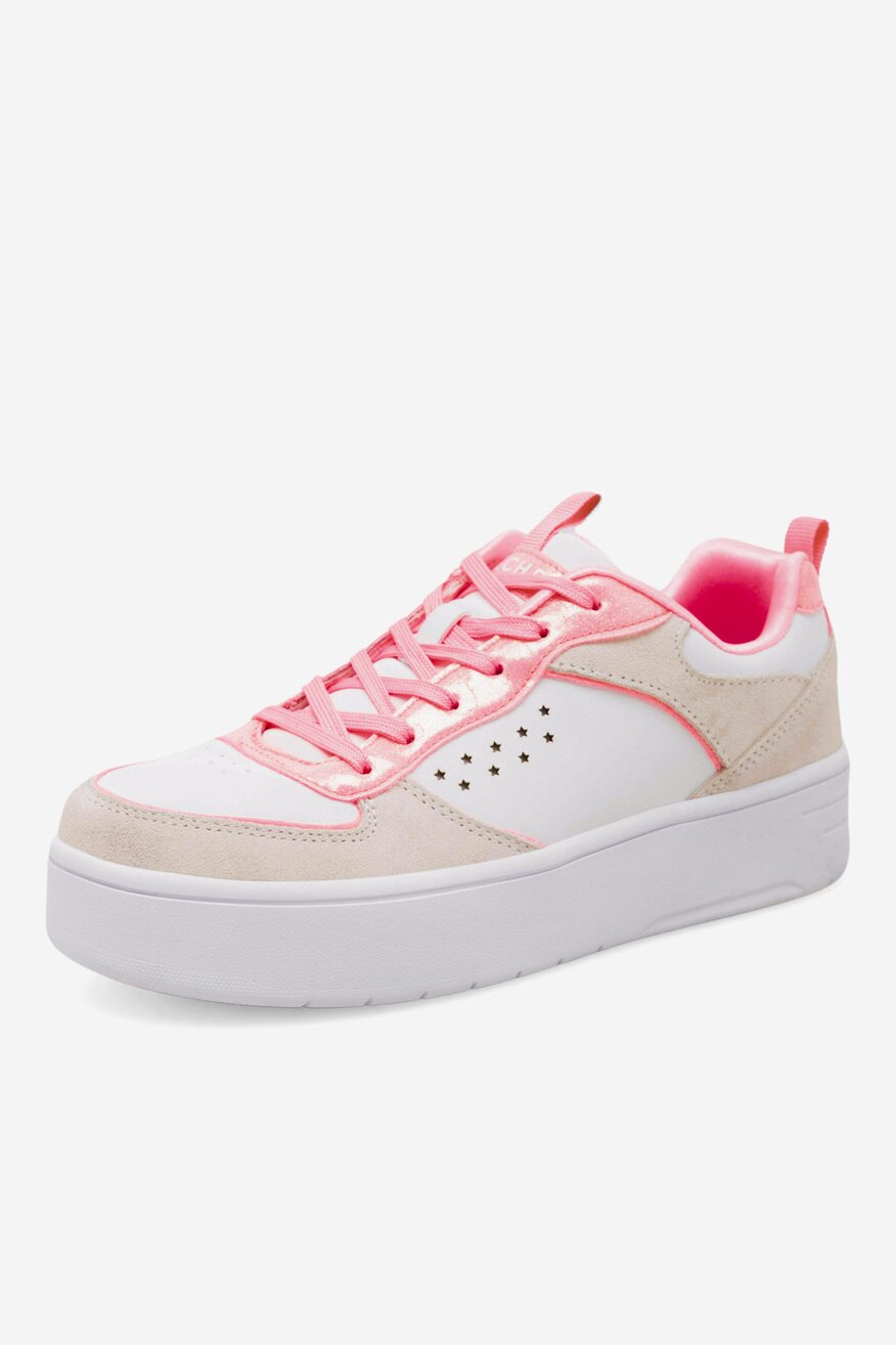Obuwie sportowe Skechers COURT HIGH 310194L WCRL. Biały