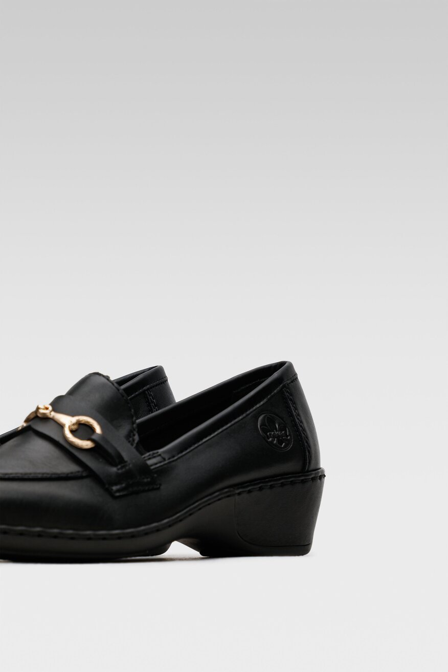 Półbuty Rieker 47173-00 Czarny