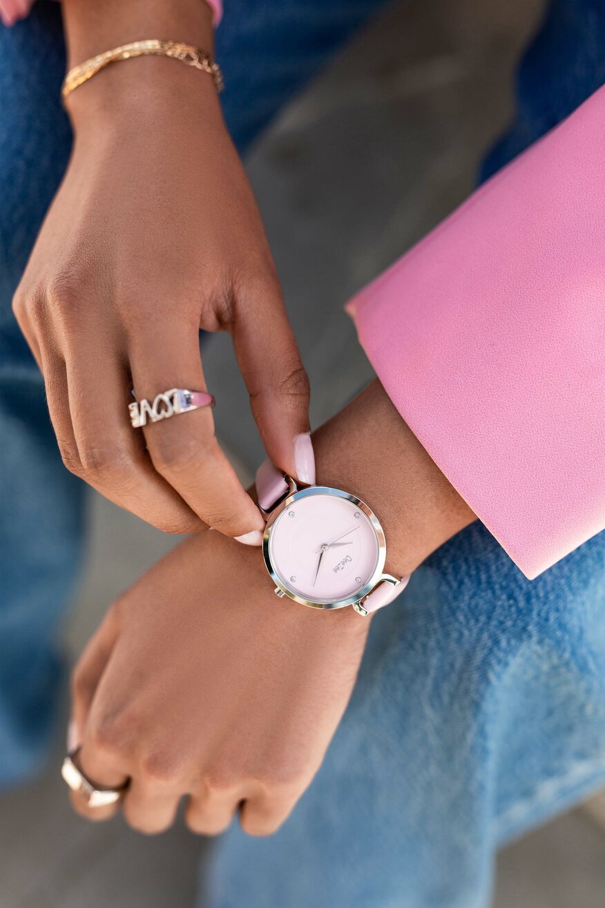Zegarek DeeZee DZ WOMEN WATCH 02017220 Różowy jasny