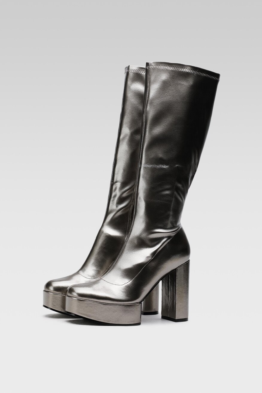 Kozaki Jenny Fairy GLOSSY-02KW Srebrny