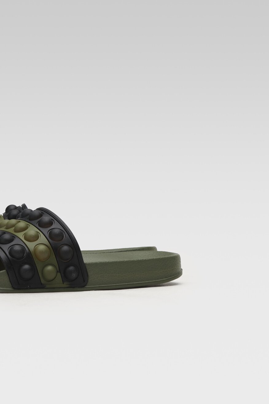 Klapki basenowe Action Boy CA21255F-1 Khaki