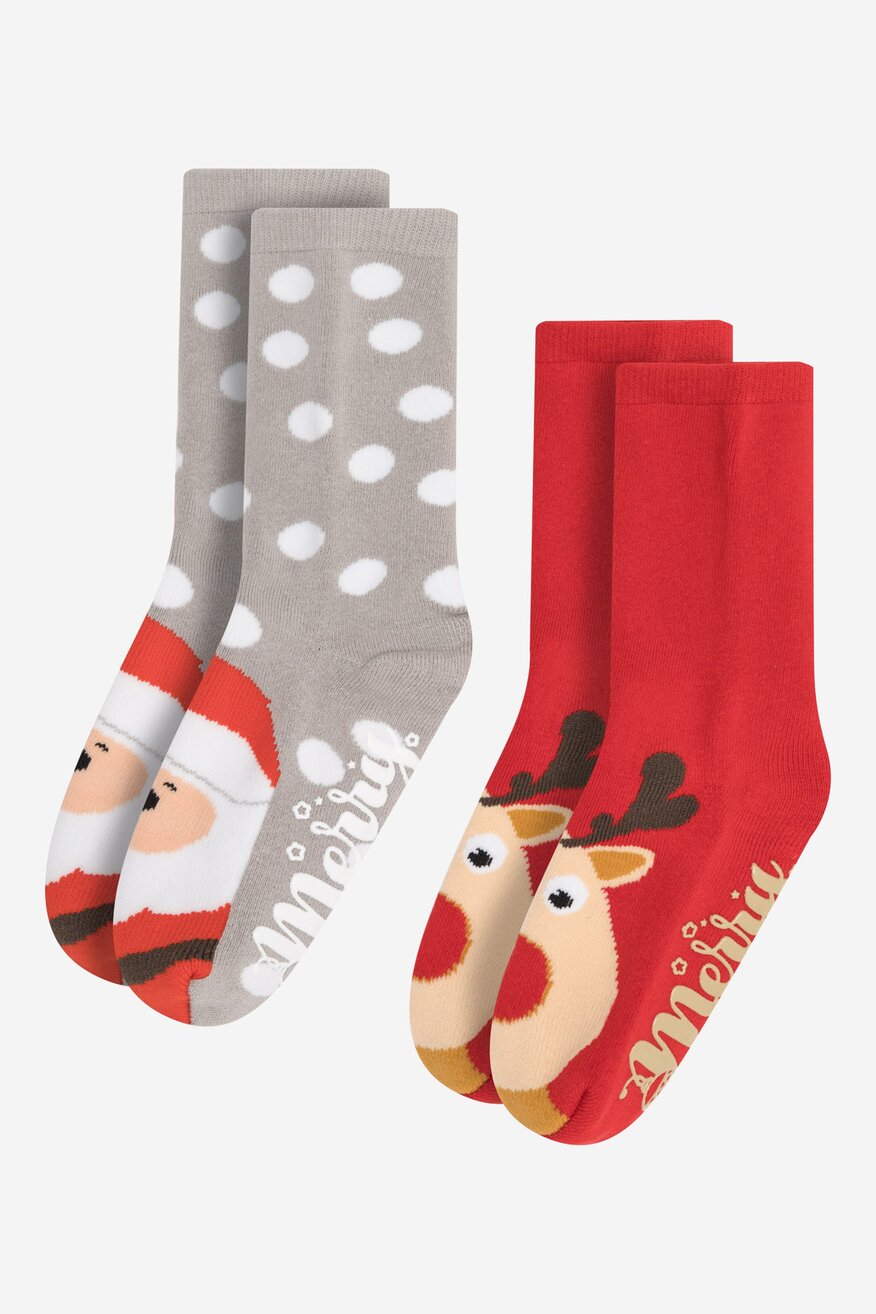 Skarpetki damskie Jenny Fairy 4WB-003-AW23 (2-PACK) Czerwony