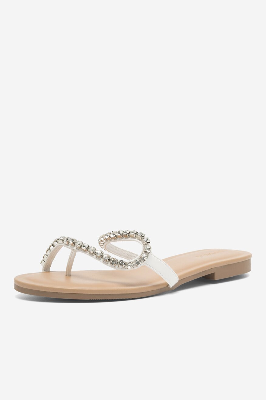 Klapki DeeZee GIVE ME ALL LS5712-13A Biały