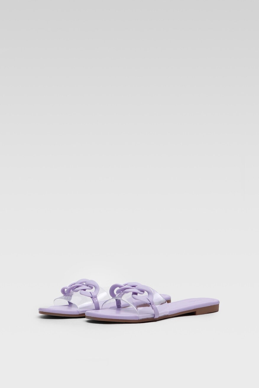 Klapki DeeZee LS5712-03 Fioletowy