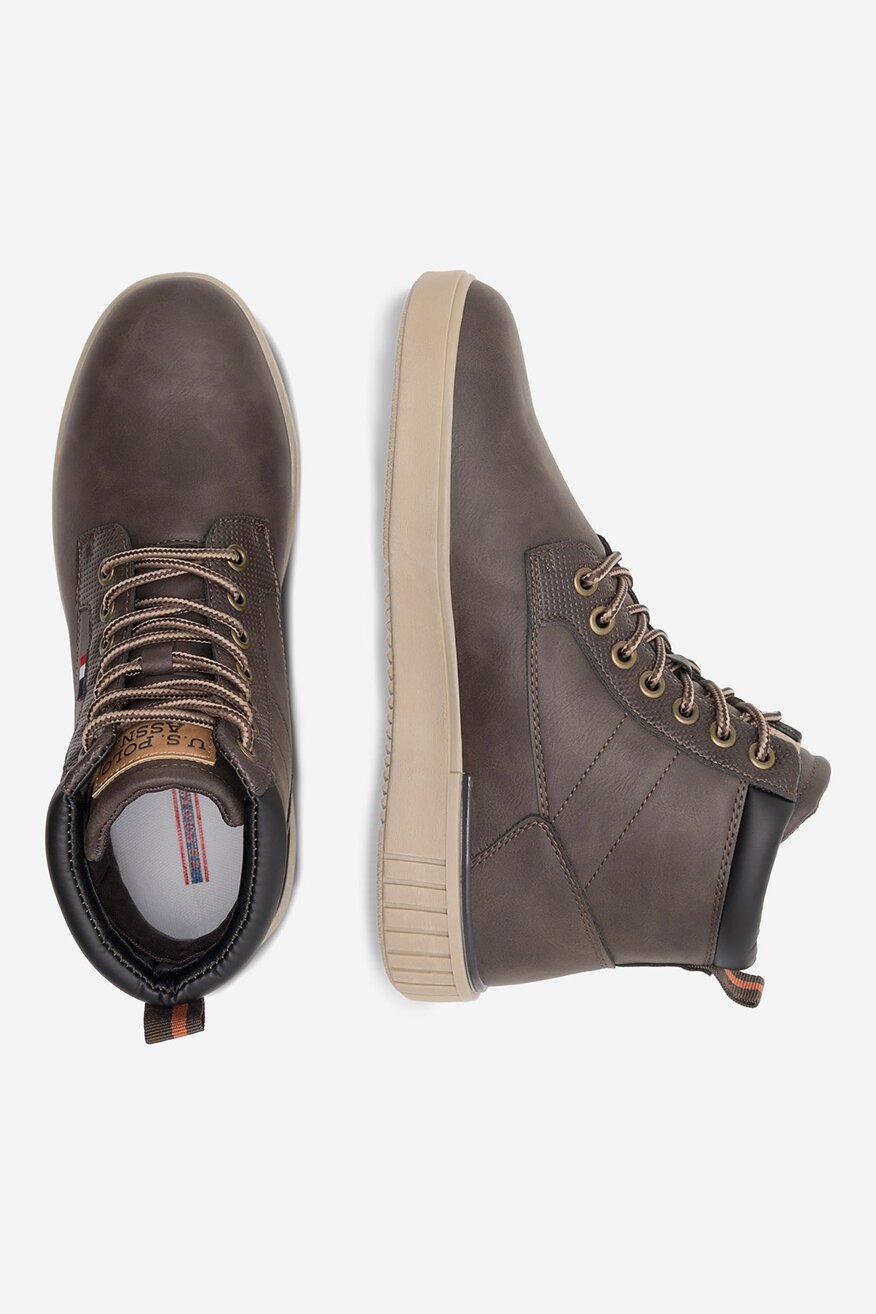 Sneakers U.S. POLO ASSN. HOOVER001M/CUY1 Brązowy ciemny