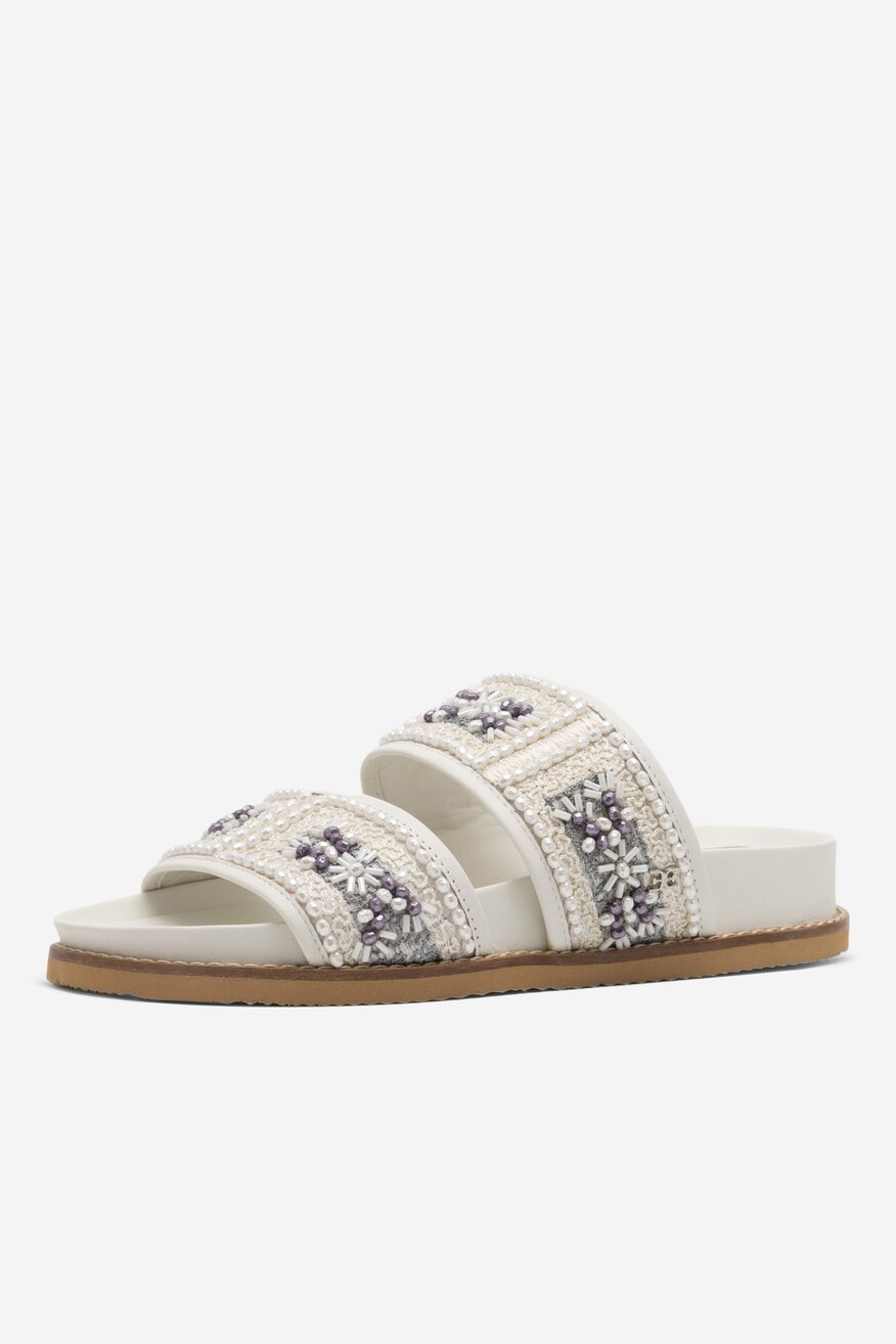 Klapki SAM EDELMAN I2880L1100 Biały