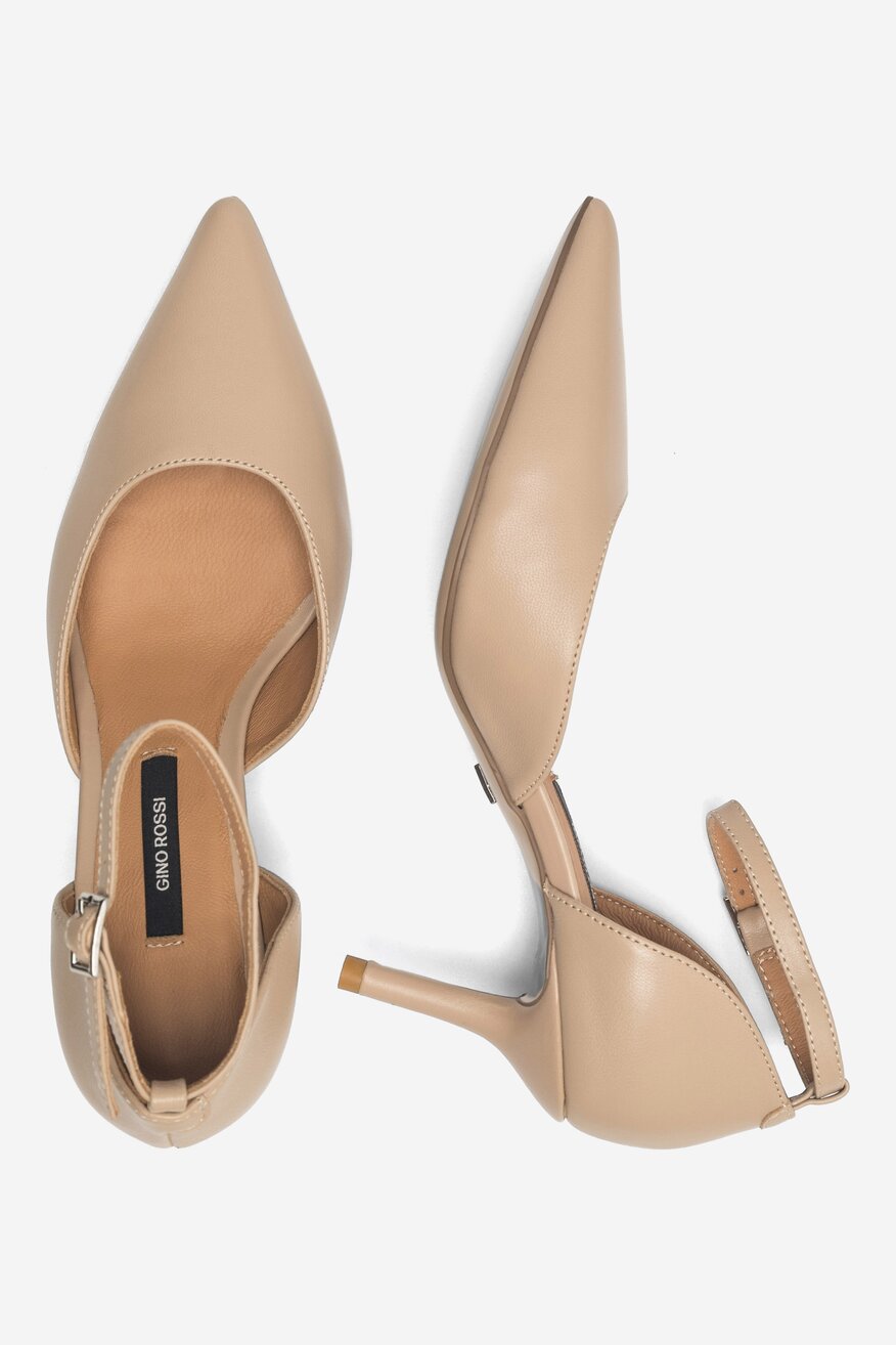 Czółenka Gino Rossi TROPEA-V866-48-1 Beżowy