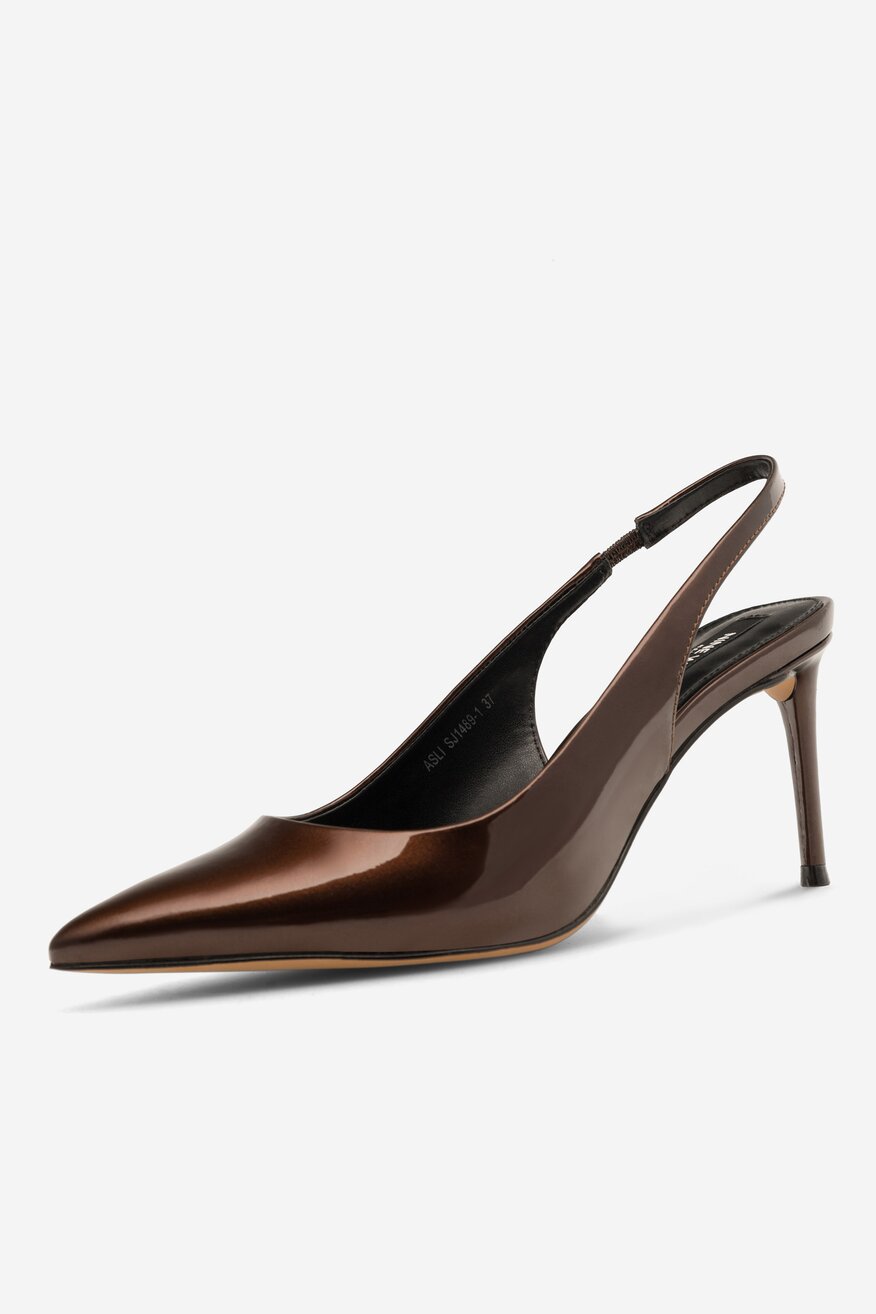 Czółenka NINE WEST ASLI SJ1489-1 Brązowy