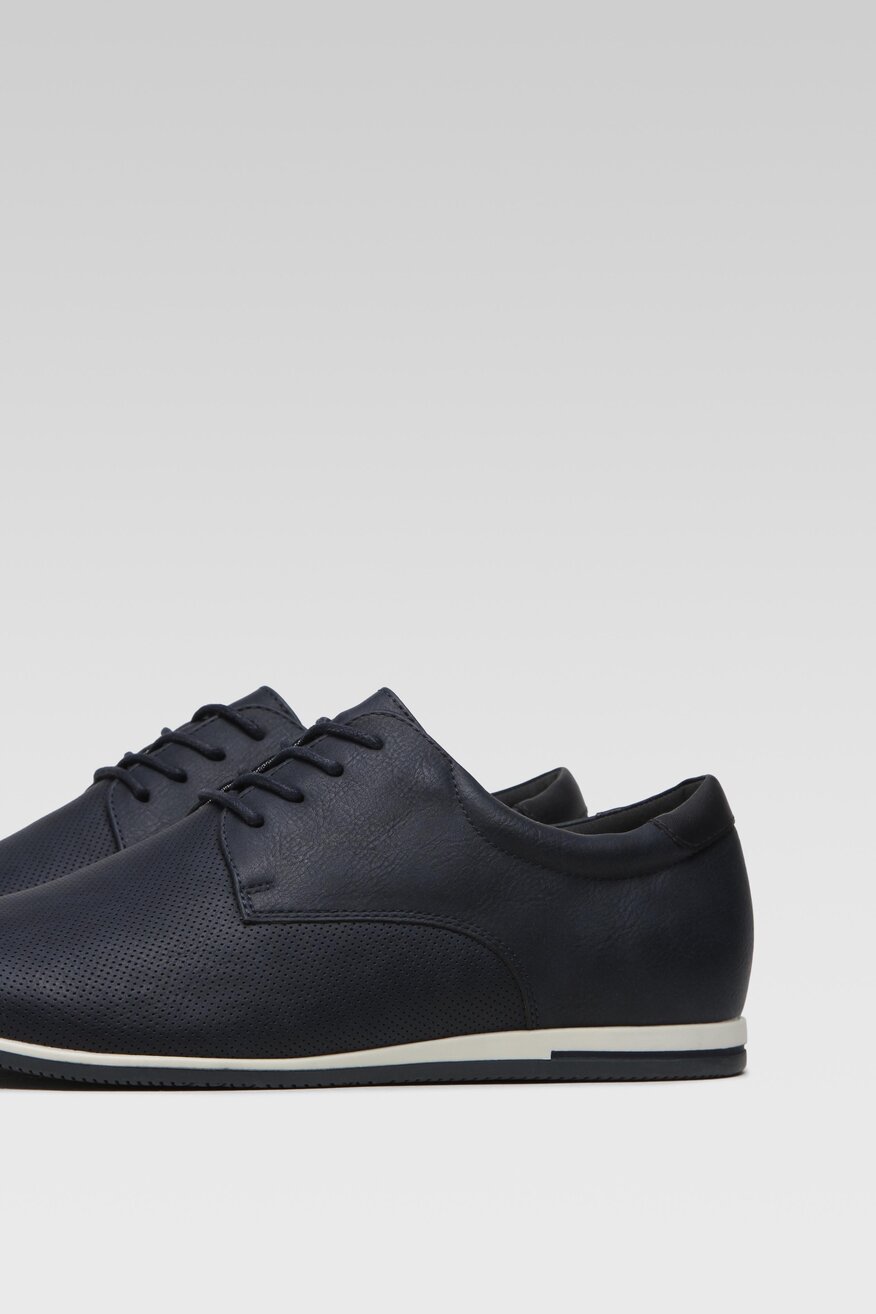 Półbuty Lanetti MYL8436-7 Granatowy