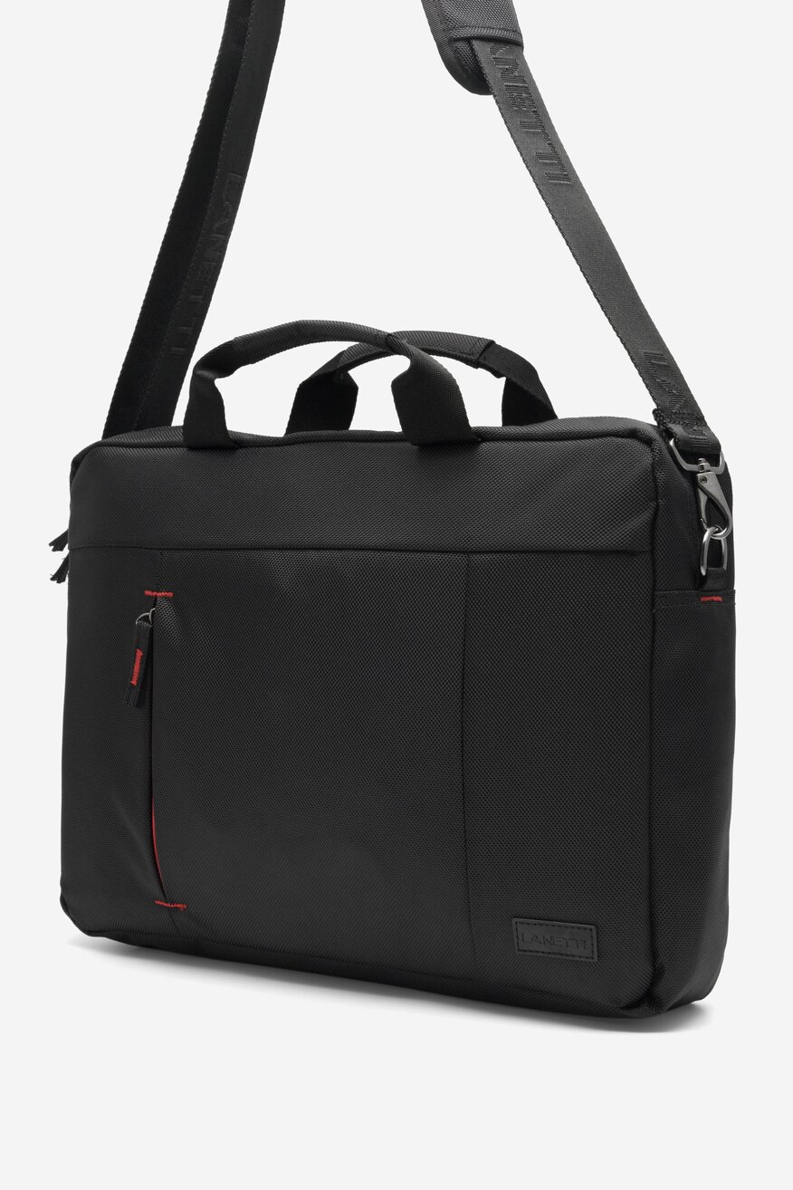 Torba męska Lanetti BMM-S-009-10-09 Czarny