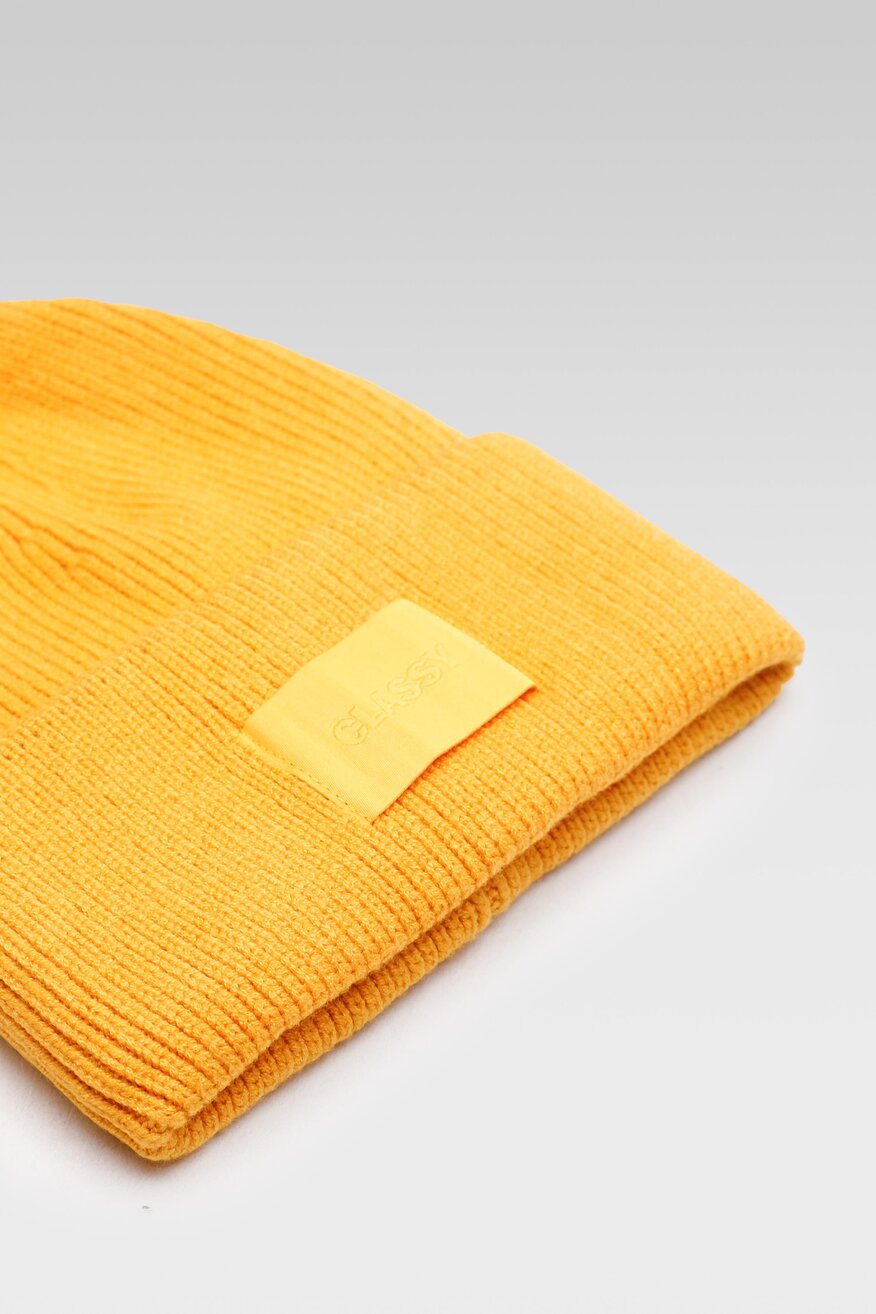 Czapka damska ACCCESSORIES 1W3-006-AW22 Żółty