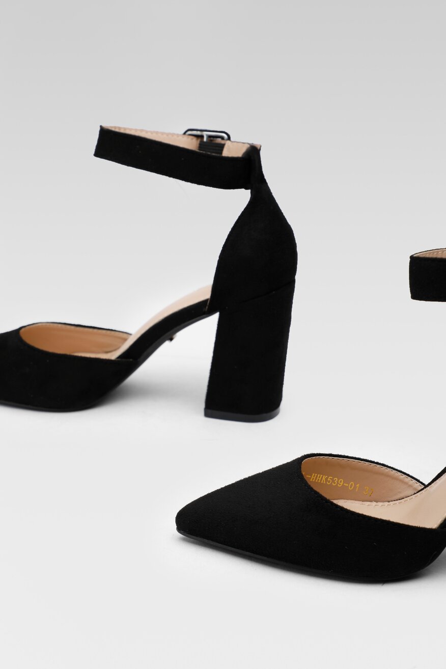 Czółenka DeeZee KL-HHK539-01 Czarny