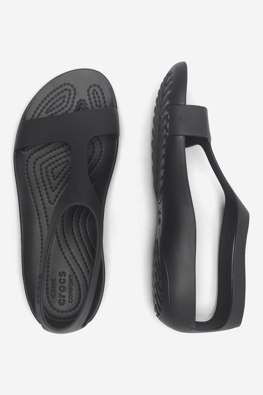 Klapki basenowe Crocs SERENA SANDAL 205469-060 Czarny