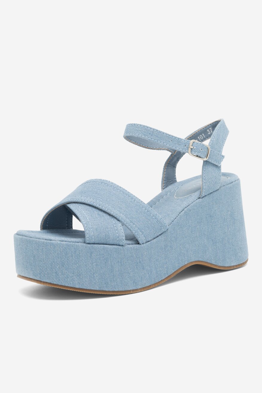 Sandały Jenny Fairy MOBBY KL E2206-101 Jeansowy