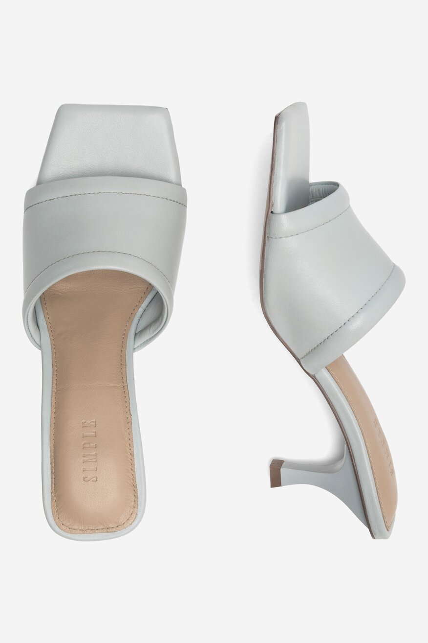 Klapki SIMPLE 107032 Niebieski jasny