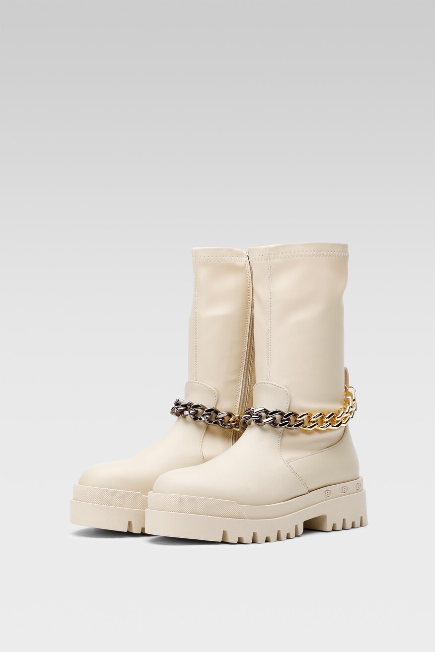 Botki Badura 3040-1 Beżowy