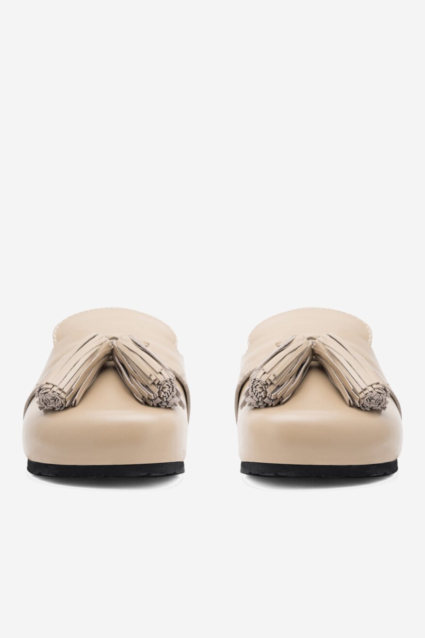 Klapki SIMPLE AWINION-23SS2149 Miodowy