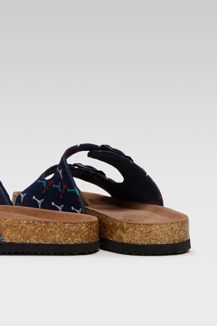 Klapki Action Boy AGK21136 Jeansowy